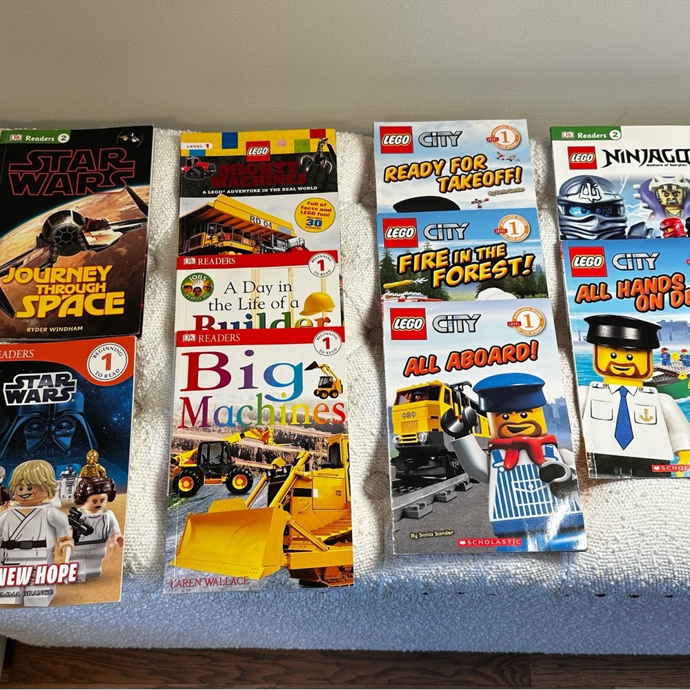 LEGO City and Star Wars Kids Learning to Read Book Collection